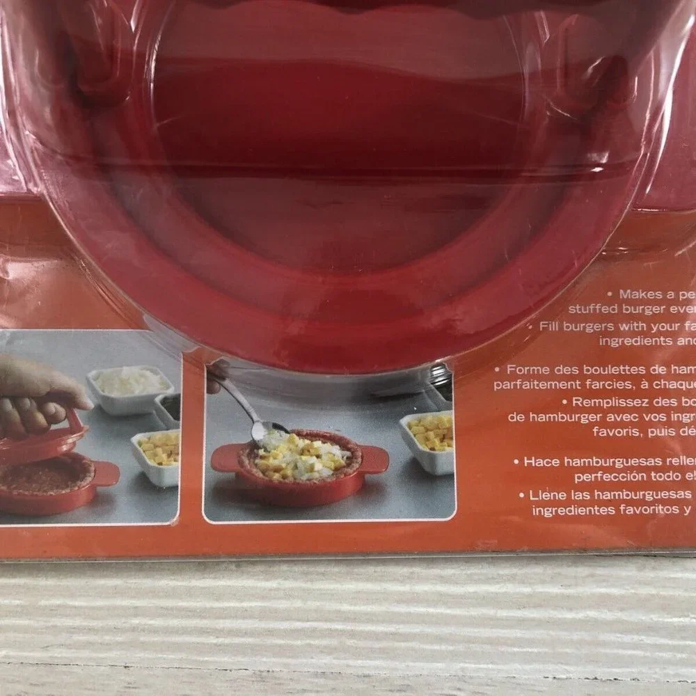NEW! ONLY $6! Stuffed Burger Press Hamburger New Mr Bar-B-Q Grilling Cooking